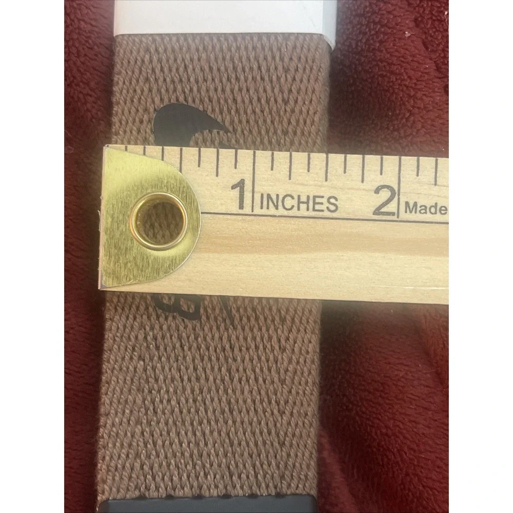 Nike NEW Mens Swoosh Adjustable Brown Web Waist Belt Up To 42